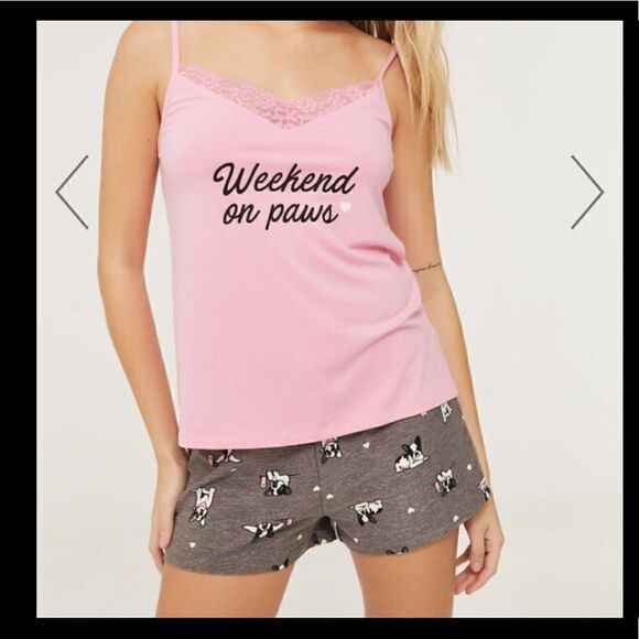 Weekend on Paws soft pajama set cs - Picture 1 of 6